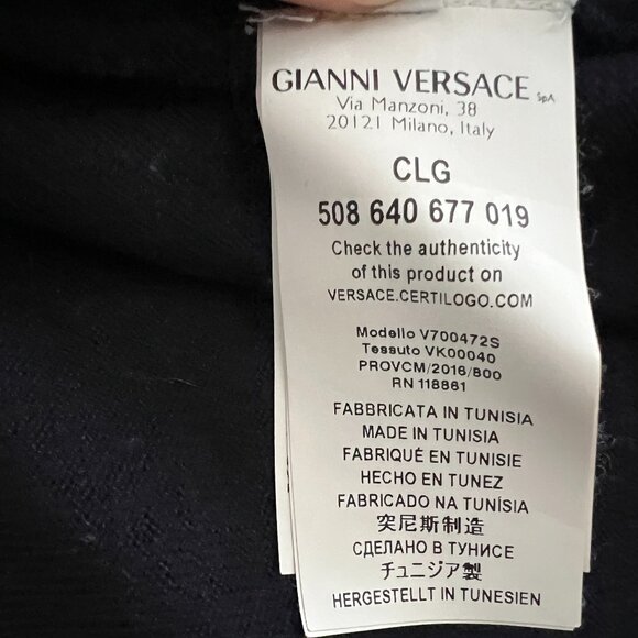 Versace Collection Navy Blue Sweater – Men’s XL - Picture 4 of 5